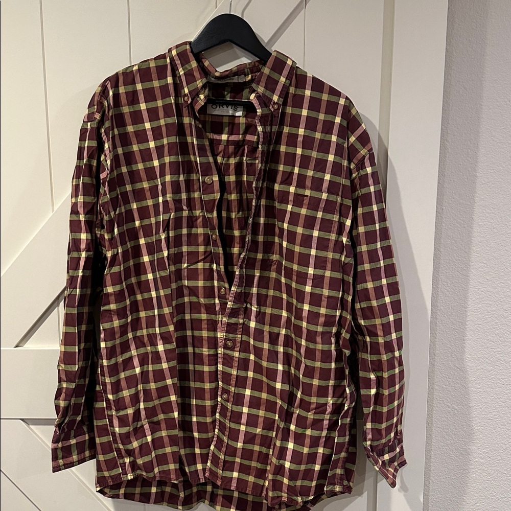 Orvis Plaid Button-up Shirt